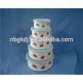 5 sets strewberry calcas bowl de esmalte de hielo con tapas de PE